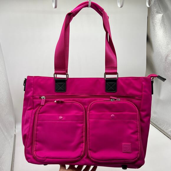 IHKWIP Cargo Catchall Tote No Crossbody Strap Ruby Berry - Picture 1 of 12